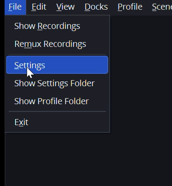 OBS Settings