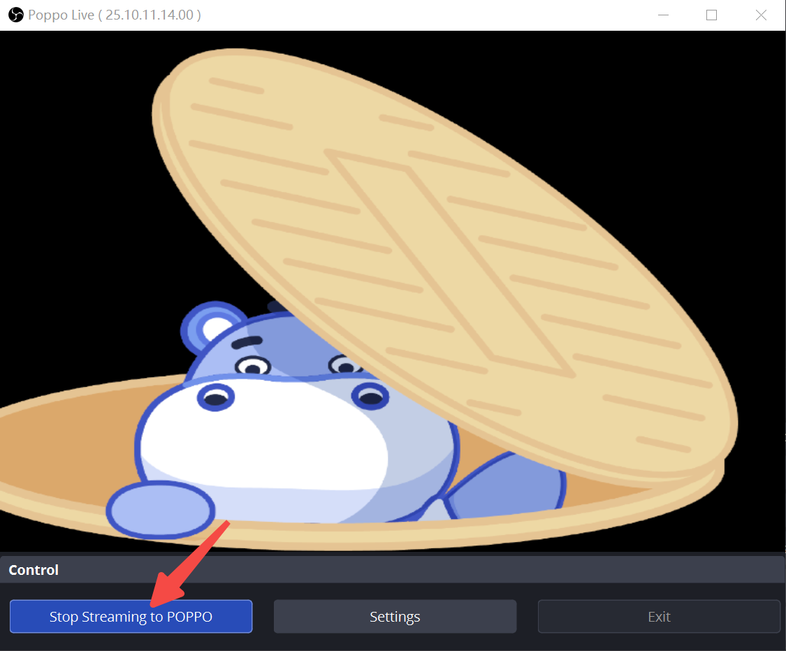 Stopping the stream in OBS