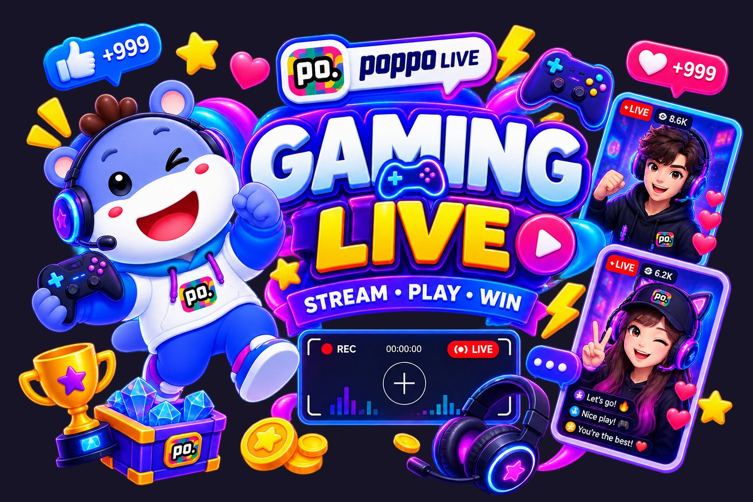 Live Gaming on Poppo Live